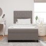 Cama Box Spring con Colchón Taupe Doble Pequeña de Tela by , Beds and slatted bases - Ref: Foro24-3339452, Price: 399,80 €, D...