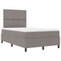 Cama Box Spring con Colchón Taupe Doble Pequeña de Tela by , Beds and slatted bases - Ref: Foro24-3339452, Price: 399,80 €, D...