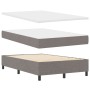 Cama Box Spring con Colchón Taupe Doble Pequeña de Tela by , Beds and slatted bases - Ref: Foro24-3339452, Price: 399,80 €, D...