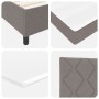 Cama Box Spring con Colchón Taupe Doble Pequeña de Tela by , Beds and slatted bases - Ref: Foro24-3339452, Price: 399,80 €, D...