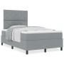 Cama con Base Tapizada Gris Claro 120x200 cm Tela | Foro24.es | Tu tienda online para hogar, jardín y más Foro24.es