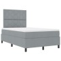 Cama con Base Tapizada Gris Claro 120x200 cm Tela | Foro24.es | Tu tienda online para hogar, jardín y más Foro24.es