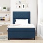 Cama Box Spring con Colchón Azul 120x200 cm Tela by , Beds and slatted bases - Ref: Foro24-3339461, Price: 446,38 €, Discount: %