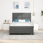 Cama Box Spring con Colchón Gris Oscuro 140x190 cm Tela by , Beds and slatted bases - Ref: Foro24-3339463, Price: 538,61 €, D...