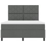 Cama Box Spring con Colchón Gris Oscuro 140x190 cm Tela by , Beds and slatted bases - Ref: Foro24-3339463, Price: 538,61 €, D...