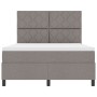 Cama Box Spring con Colchón Taupe 140x190 cm Tela by , Beds and slatted bases - Ref: Foro24-3339466, Price: 500,67 €, Discoun...