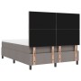 Cama Box Spring con Colchón Taupe 140x190 cm Tela by , Beds and slatted bases - Ref: Foro24-3339466, Price: 500,67 €, Discoun...