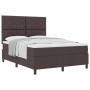 Cama Box Spring con Colchón Marrón Oscuro 160x200 cm Tela | Foro24.es | Tu tienda online para hogar, jardín y más Foro24.es