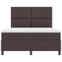 Cama Box Spring con Colchón Marrón Oscuro 160x200 cm Tela | Foro24.es | Tu tienda online para hogar, jardín y más Foro24.es