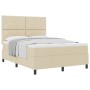 Cama con base de colchón color crema 160x200 cm Tela by , Beds and slatted bases - Ref: Foro24-3339481, Price: 585,14 €, Disc...