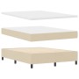 Cama con base de colchón color crema 160x200 cm Tela by , Beds and slatted bases - Ref: Foro24-3339481, Price: 585,14 €, Disc...