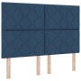 Cama con Base de Resortes con Colchón Azul 160x200 cm Tela | Foro24.es | Tu tienda online para hogar, jardín y más Foro24.es
