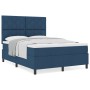 Cama con Base de Resortes con Colchón Azul 160x200 cm Tela | Foro24.es | Tu tienda online para hogar, jardín y más Foro24.es