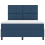 Cama con Base de Resortes con Colchón Azul 160x200 cm Tela | Foro24.es | Tu tienda online para hogar, jardín y más Foro24.es