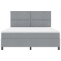 Cama Box Spring con Colchón Gris Claro Super King Tela | Foro24.es | Tu tienda online para hogar, jardín y más Foro24.es
