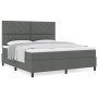 Cama con Base con Colchón Gris Oscuro Super King Tela by , Beds and slatted bases - Ref: Foro24-3339484, Price: 650,62 €, Dis...