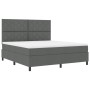 Cama con Base con Colchón Gris Oscuro Super King Tela by , Beds and slatted bases - Ref: Foro24-3339484, Price: 650,62 €, Dis...