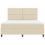 Cama con Somier con Colchón Color Crema Super King Tela by , Beds and slatted bases - Ref: Foro24-3339488, Price: 637,71 €, D...