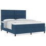 Cama con Base de Muelles y Colchón Azul Super King Tela by , Beds and slatted bases - Ref: Foro24-3339489, Price: 615,90 €, D...