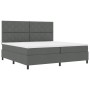 Somier con Colchón Gris Oscuro 200x200 cm Tela | Foro24.es | Tu tienda online para hogar, jardín y más Foro24.es
