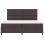 Cama con Box Spring y Colchón Marrón Oscuro 200x200 cm Tela by , Beds and slatted bases - Ref: Foro24-3339493, Price: 670,10 ...