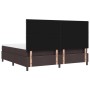 Cama con Box Spring y Colchón Marrón Oscuro 200x200 cm Tela by , Beds and slatted bases - Ref: Foro24-3339493, Price: 670,10 ...