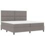 Cama Box Spring con Colchón Taupe 200x200 cm Tela | Foro24.es | Tu tienda online para hogar, jardín y más Foro24.es