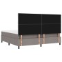 Cama Box Spring con Colchón Taupe 200x200 cm Tela | Foro24.es | Tu tienda online para hogar, jardín y más Foro24.es