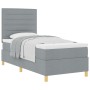 Cama con resortes y colchón gris claro 80x200 cm tela | Foro24.es | Tu tienda online para hogar, jardín y más Foro24.es
