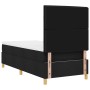 Cama con Somier con Colchón Negra 80x200 cm Tela by , Beds and slatted bases - Ref: Foro24-3339499, Price: 295,13 €, Discount: %