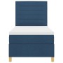 Cama con Base de Resortes con Colchón Azul Individual de Tela von , Betten und Lattenroste - Ref: Foro24-3339510, Preis: 325,...