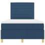 Cama con Base de Muelles y Colchón Azul Doble Pequeña Tela by , Beds and slatted bases - Ref: Foro24-3339531, Price: 398,91 €...