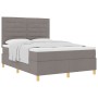 Cama con Sommier con Colchón Taupe 160x200 cm Tela by , Beds and slatted bases - Ref: Foro24-3339557, Price: 587,95 €, Discou...