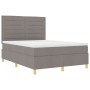 Cama con Sommier con Colchón Taupe 160x200 cm Tela by , Beds and slatted bases - Ref: Foro24-3339557, Price: 587,95 €, Discou...