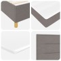 Cama con Sommier con Colchón Taupe 160x200 cm Tela by , Beds and slatted bases - Ref: Foro24-3339557, Price: 587,95 €, Discou...