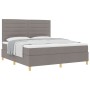 Cama con Resortes y Colchón Taupe Super King de Tela by , Beds and slatted bases - Ref: Foro24-3339564, Price: 673,05 €, Disc...
