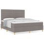 Cama con Resortes y Colchón Taupe Super King de Tela by , Beds and slatted bases - Ref: Foro24-3339564, Price: 673,05 €, Disc...