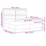 Cama Box Spring con colchón Azul Super King Tela | Foro24.es | Tu tienda online para hogar, jardín y más Foro24.es
