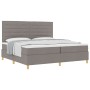 Cama con Somier y Colchón Taupe 200x200 cm Tela | Foro24.es | Tu tienda online para hogar, jardín y más Foro24.es