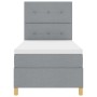 Cama Box Spring con Colchón Gris Claro 80x200 cm Tela von , Betten und Lattenroste - Ref: Foro24-3339574, Preis: 313,44 €, Ra...