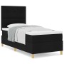 Cama con Base de Resortes y Colchón Negra 80x200 cm Tela | Foro24.es | Tu tienda online para hogar, jardín y más Foro24.es