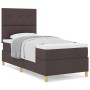 Cama Box Spring con Colchón Marrón Oscuro 80x200 cm Tela | Foro24.es | Tu tienda online para hogar, jardín y más Foro24.es