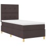Cama Box Spring con Colchón Marrón Oscuro 80x200 cm Tela | Foro24.es | Tu tienda online para hogar, jardín y más Foro24.es