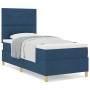 Cama con Box Spring y Colchón Azul 80x200 cm Tela by , Beds and slatted bases - Ref: Foro24-3339580, Price: 324,74 €, Discoun...