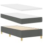 Cama con Base de Resortes y Colchón Gris Oscuro Individual Tela von , Betten und Lattenroste - Ref: Foro24-3339582, Preis: 32...