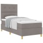 Cama con Base de Resortes y Colchón Taupe Individual de Tela von , Betten und Lattenroste - Ref: Foro24-3339585, Preis: 342,1...