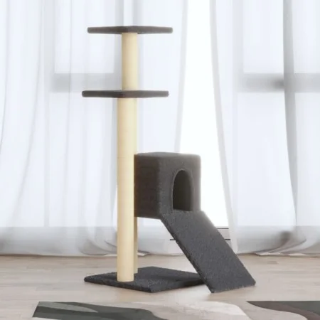 Katzenkratzbaum mit Sisalpfosten dunkelgrau 92 cm von vidaXL, Katzenmöbel - Ref: Foro24-171514, Preis: 42,14 €, Rabatt: %
