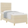 Cama con Box Spring y Colchón Crema Individual by , Beds and slatted bases - Ref: Foro24-3339586, Price: 335,38 €, Discount: %