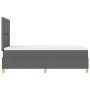 Cama con Somier y Colchón Gris Oscuro Doble Pequeña de Tela by , Beds and slatted bases - Ref: Foro24-3339603, Price: 395,15 ...