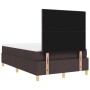 Cama con Base de Resortes con Colchón Marrón Oscuro Doble Pequeño de Tela | Foro24.es | Tu tienda online para hogar, jardín y más Foro24.es